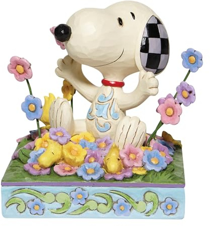 Jim Shore Snoopy de Cacahuetes en Flores