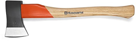 Husqvarna 599673101 Kleine Holzspaltaxt, 4,2 oz (1250 g), Made in Germany, inklusive Abdeckung, Stiellänge 19,7 Zoll (50 cm)