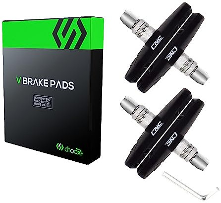 Chooee Bike V-Brake Beläge Fahrrad 70mm Bremsbelagsatz 2 Paar Universal Bremsbacken Schwarz