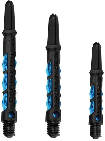 Harrows Dartschäfte Carbon ST Schäfte mit Pyramidenringen, mehrere Längen, mehrere Farben