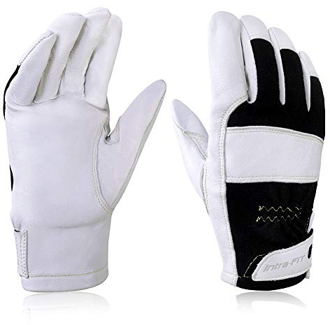 Intra-FIT TIG-Schweißhandschuhe, Premium Ziegenleder, Funkenresistenter Nomex-Rücken, Geschmeidigkeit, Festigkeit für Schweißarbeiten, mechanische Arbeiten, leichte Bauarbeiten