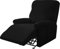 Leorate Reclining Chair Covers Stretch Armchair Covers with Pocket Decoration Spandex Fabric Recliner Sofa Slipcovers for Living Bedroom Home