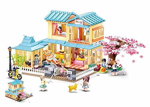 Sluban Klemmbausteine M38-B1017 Happy Diary-Japanese Guesthouse 1021PCS
