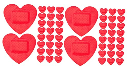 Healeved 200piezas Parches Adhesivos Forma De Corazón Para Cuidado De Heridas Pequeñas Para Adultos Material Elástico y Transpirable Prácticos y Convenientes Para Llevar