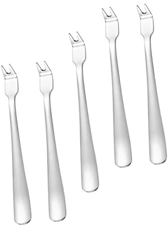 COLLBATH 5stücke Teiliges Edelstahl Fleischgabeln Für Grill Und Camping Praktische Bbq Gabeln Für Outdoor-kochen Ergonomisches Design Für Picknicks Und Familienfeiern