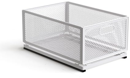 Ausziehbare Schublade KüChe, Schrankauszug Teleskopschublade, Küchenschrank Korbauszug, Kein Bohren und Nageln Erforderlich KüChenschublade (,) (Einzelschicht, 50 cm T x 35 cm B x 21,2cm H)