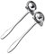 Behiruch 2 mestoli in acciaio inox 304, mestolo da cucina in acciaio inox 31 cm di lunghezza, lavabile in lavastoviglie, rotondo liscio per deliziose zuppe e salse