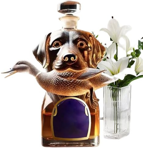 Bsbkoj Botellas de Licor Decantador De Whisky Hound De