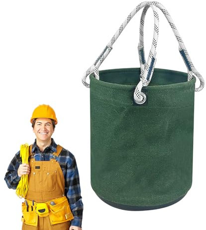 Secchio per Elettricista | Organizzatore Per Attrezzi Elettrici Con Tasche - Tascone da Lavoro Leggero e Robusto per Professionisti di Giardinaggio Costruzioni Falegnameria