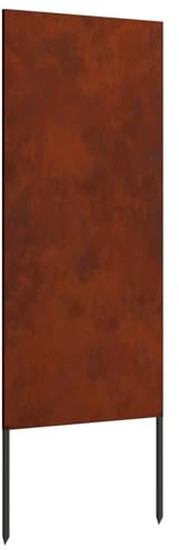 vidaXL Garten Sichtschutz-Leinwand Rostig 50 x 140 cm Wetterfeststahl, Garten und Terrasse, Rechteckig, Moderner Sichtschutz, Dekorative Einlagen, Außenscreen, Patio Akzent, Funktionale Trennwand