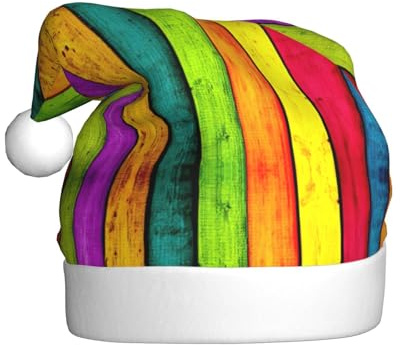 VCzsdff Farbiger Holztafel-Druck, Unisex, Erwachsene, jährliche Zeremonie, 1 Stück, Weihnachts-Stirnbänder, Dekoration, Weihnachtsbaum, Schneemann, Nikolausmütze