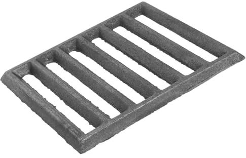 LALADEFIEE Heavy Duty Cast Iron Grill Grate Thickened Stable Fire Pit Cooking Grate for Outdoor Camping Bbq Fireplace Use Multifunctional Sturdy Rectangle