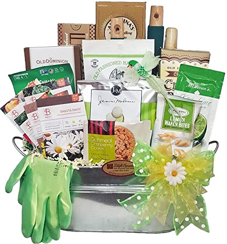 Delight Expressions® Garden Tools and Goods Mother's Day Gift Basket - Birthday or Get Well Gift Basket for Her - For Mom - For Sister - For Grandmother