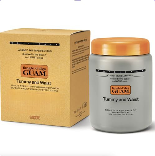 Guam, Algenfango für Bauch und Taille, gegen Lokale Cellulite und Hautfett, Straffende und Tonisierende Wirkung, Made in Italy, 1 kg Packung