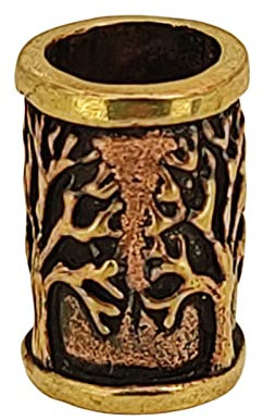 Bartperle Haarperle Bronze Lebensbaum 7mm