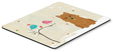 Caroline's Treasures Christmas Presents, Norwich Terrier Mouse Pad, Multicolor, 7.75x9.25 (BB2492MP)