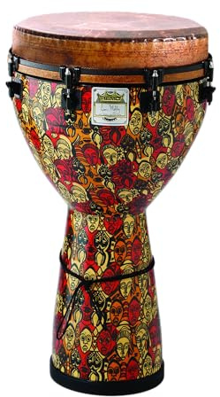 Remo Djembe, MONDO(TM), Key-Tuned, 35,6 x 63,5 cm, SKYNDEEP FIBERSKYN, Contour Tuning Brackets, Multi-Mask-Finish