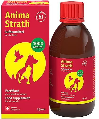 Anima-Strath Nahrungsergänzungen & Vitamine für Hunde & Katze - Fermentierte Kräuterhefe zur Stärkung des Immunsystems & Anregung der Verdauung, Natürliche Hefe mit 61 Mikronährstoffen & Mineralien