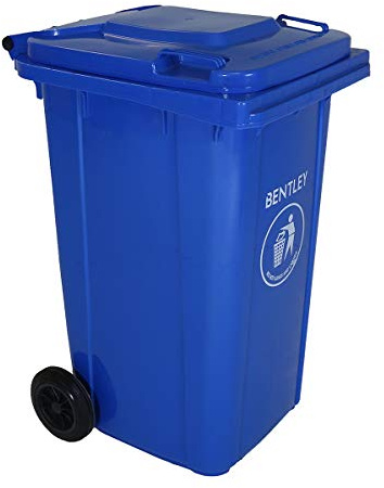 CHARLES BENTLEY Outdoor Wheelie Bin 240L Weatherproof Polyethyle, 240 Litre