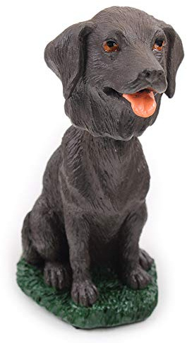 Animal Den Chocolate Lab Dog Bobblehead Figure for Car Dash Desk Fun Accessory
