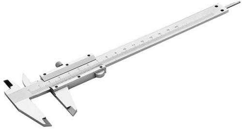 TOLSEN Calibre Pie de Rey Profesional 150mm (6) - Vernier de Acero al Carbono Cromado - Precisión de 0.05mm