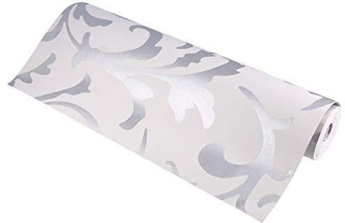 Stick - Carta da parati adesiva da parete, motivo:, 10 x 0, colore: Argento