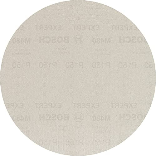 Bosch 25x Abrasifs réticulés EXPERT M480 (pour Cloison sèche, Bois dur, Ø 225 mm, Grain 150, Professional Accessoire Ponceuse pour cloison sèche)