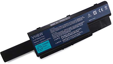 vhbw 1x Akku kompatibel mit Gateway MC7803u, D7329u, MC7804h, MC73, MC7825u, MC78, MD24, MC7803 Notebook (8800 mAh, 11,1 V, Li-Ion)