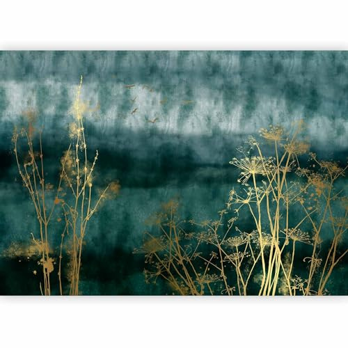 murando Fotomurales autoadhesivos Abstracto 343x256 cm Papel Pintado | Decoración de Pared Murales Pegatina decorativos adhesivos 3d Fotográfico Pradera Naturaleza Plantas