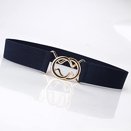 Einfache elastische Taille Kummerbunds Kleid Slim Taillengürtel für Frauen Metall Ring Schnalle Korsett Gürtel