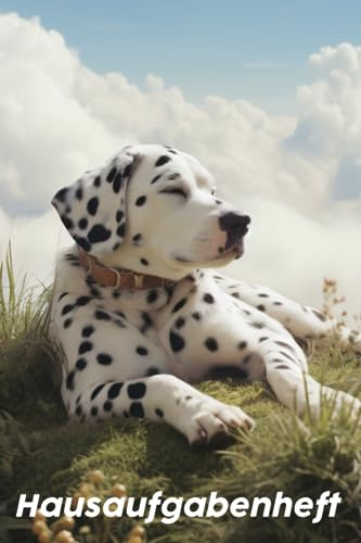 Dalmatiner Hausaufgabenheft: Kleines einfaches Hausaufgabenheft für Hunde Liebhaber