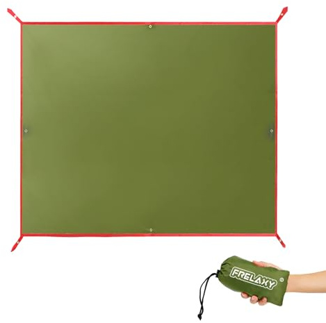 Frelaxy Tent Footprint, Waterproof Camping Tarp, Durable Tent Floor to Elevate Your Camping, Hiking, Backpacking, Hammock, Beach Experience