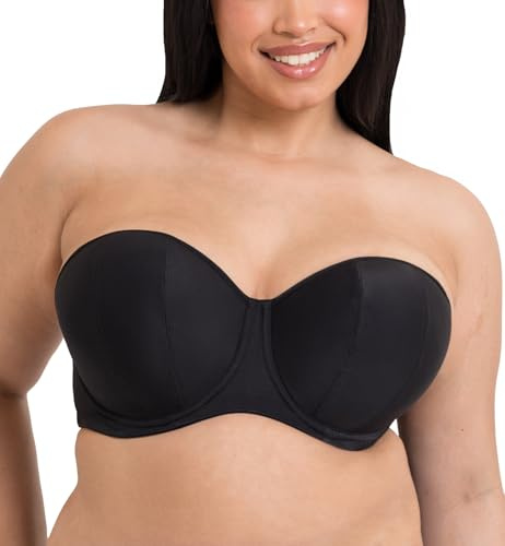 Curvy Kate Luxe Strapless Bra Jet Black 30GG