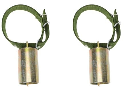 Ciieeo Cloche De Fer pour Bovins Et Ovins 11.5X7X11 Cm Sonnerie Forte Et pour Élevage Et Sécurité Animale Accessoire De Ferme Léger Et Résistant