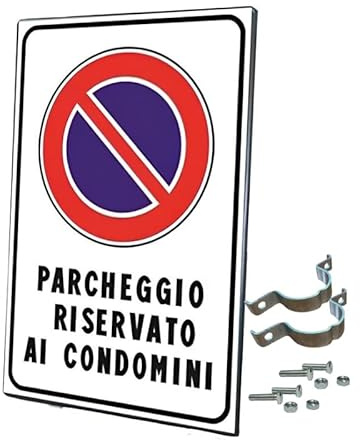 Divieto di sosta, Parcheggio riservato, cartello stradale, per uso esterno, resistente alle intemperie, in ferro, 40x60 cm, insegna stradale, proprietà privata, negozio, ristorante, parcheggio
