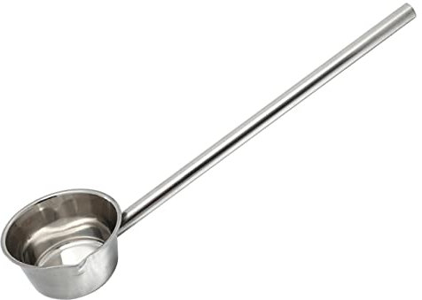 Hoement Louche Acier Inoxydable Avec Long Manche Et Bec Verseur Capacité Ustensile Pratique Pour Cuisine Jardinage Et Restaurants