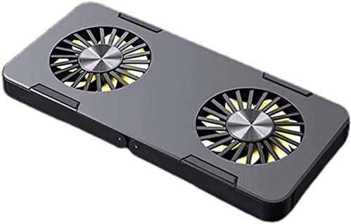 FENGJISUN Ventole Pc Supporto Pc Portatile Pad di Raffreddamento per Laptop Pieghevole con Staffa per Pad di Raffreddamento per Computer A Doppia Ventola Base Raffreddamento Pc Portatile