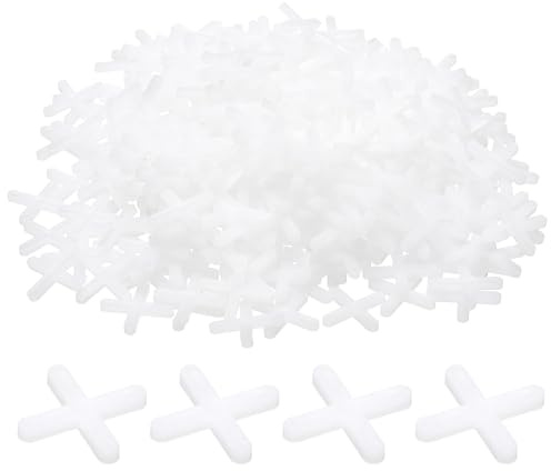 sourcing map Fliesen-Abstandshalter, 3 mm, Hartplastik, Kreuzfliesen, Nivellierer, Abstandshalter, Installation, Keramik, Abstandshalter für Wand, Boden, 100 Stück