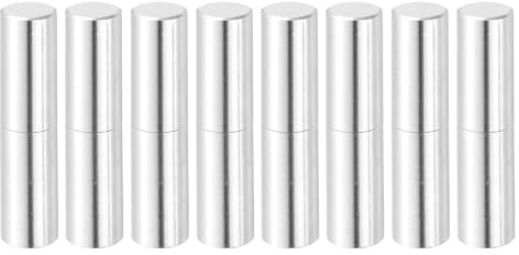 QUARKZMAN 8Pcs 3-1/8 x 11/16 (LxD) Charnières À Barillet Détachables Soudables En Acier Inoxydable Pour Porte Battante En Métal, Rampe De Remorque, Argent