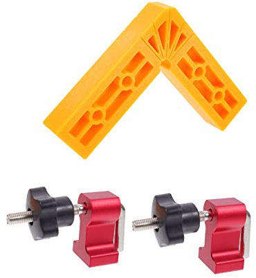 Artibetter Clamp for Woodworking Right Angle Positioning Clip Square Ruler Plastic Corner Clamp