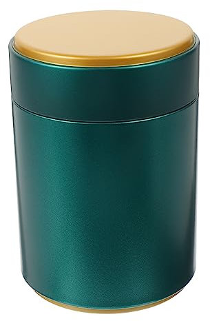 LIFKOME Contenitore Per Tè in Latta Barattolo Decorativo Coperchio Ermetico Contenitore Per Chicchi Di Multiuso Resistente e Facile Da Pulire