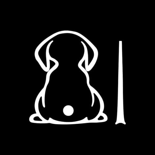 Reflective White Rear Wiper Decal Dog Stickers for Cars Funny Dog Moving Tail Wiper Decals Windshield Wiper Animal Stickers Car Styling Window Wiper Decals Tags for Rear Vehicle Wipers