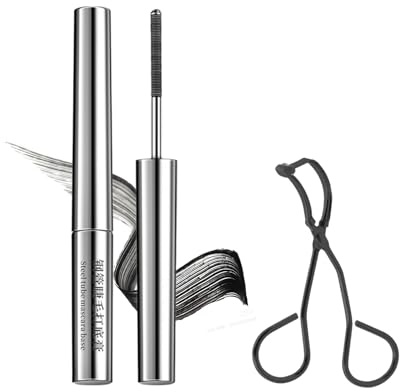 Ioneye Mascara, Metal Mascara, Lang und Gelockt, Gleichmäßig und Klumpt Nicht, Volumen und Länge Wasserdicht Schweißfest Wimpernverlängerung, Wasserfest und Schweißfest, Verschmiert Nicht Leicht (1)