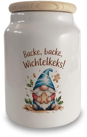 speecheese Backe, backe, Wichtelkeks! Wichtel Keksdose Ideal für Weihnachtsfans - lustiges Accessoire