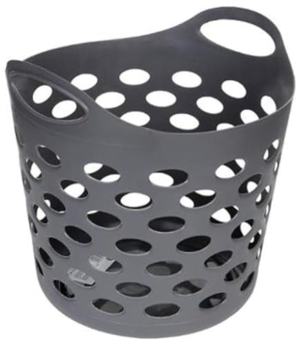 Clean House - Panier à Linge Flex 28L Gris Béton