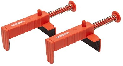 Amtech – Brick Line Runner Set, Reinforced Nylon Spring-Clip Runners for Smooth & raked Bricks, Secure Tension & Fast repositioning, 2pc