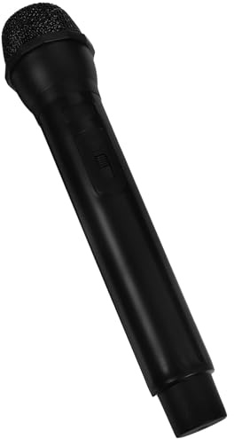Alasum Microphone de Simulation en Plastique Stable pour Garçon et Filles Accessoire de Microphone Créatif et Léger sans Son pour Jeux de Rôle Fêtes et Spectacles