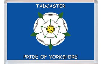 Tadcaster - Pride of Yorkshire County Flag - Jumbo Fridge Magnet