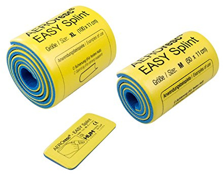 AeroResc Easy Splint Universal Schienenset mit kleiner, großer und Fingerschiene (gerollt)**G