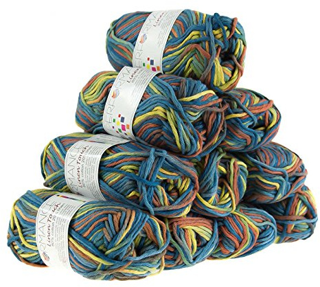 500g Strickgarn Linen Touch Baumwolle Leinen Häkelgarn Wolle Farbauswahl